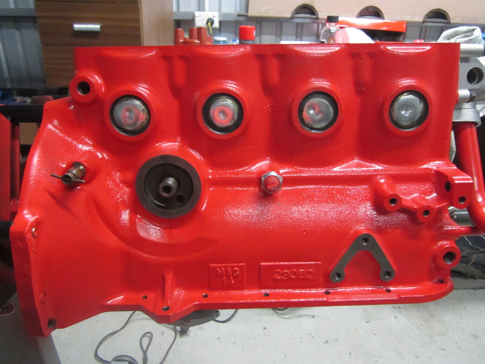 Restoration Volvo 122S 1969 Fitting new freeze plugs and pilot bearing