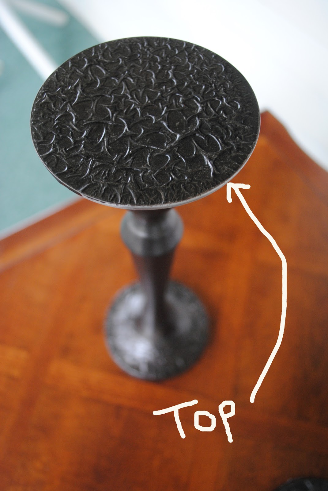 One Day at a Time Oil Rubbed Bronze Candle Holders