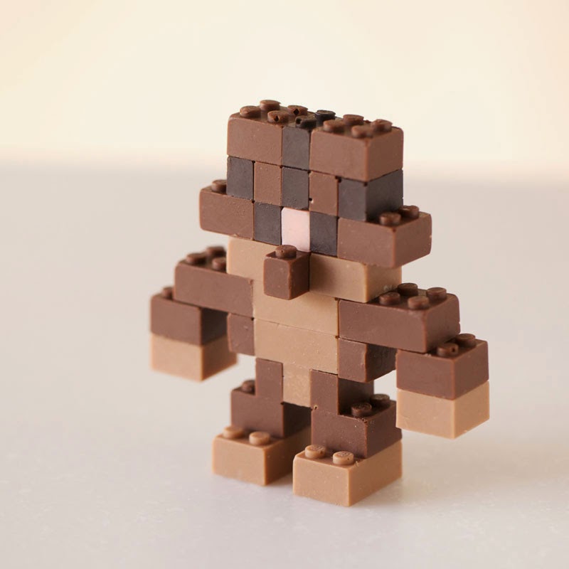 ladrillos Lego de chocolate