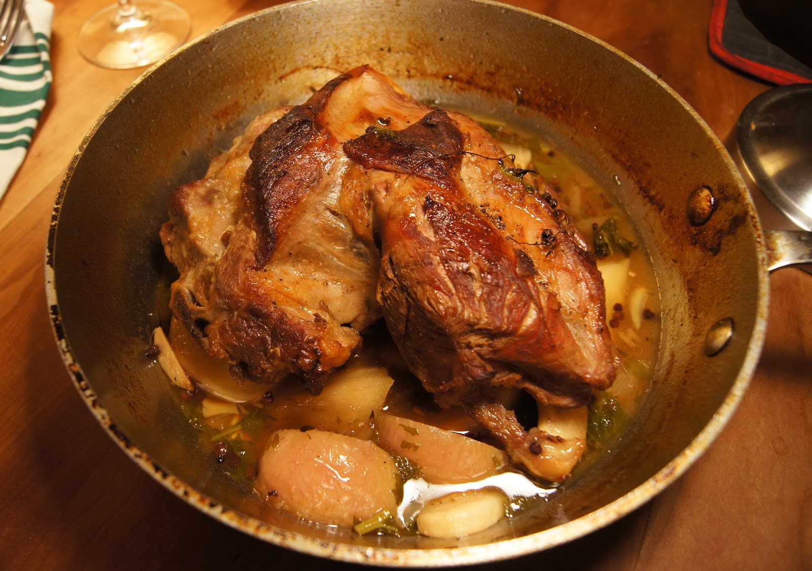 Trout Caviar Honey Hua Jiao Braised Lamb Shoulder with Turnips