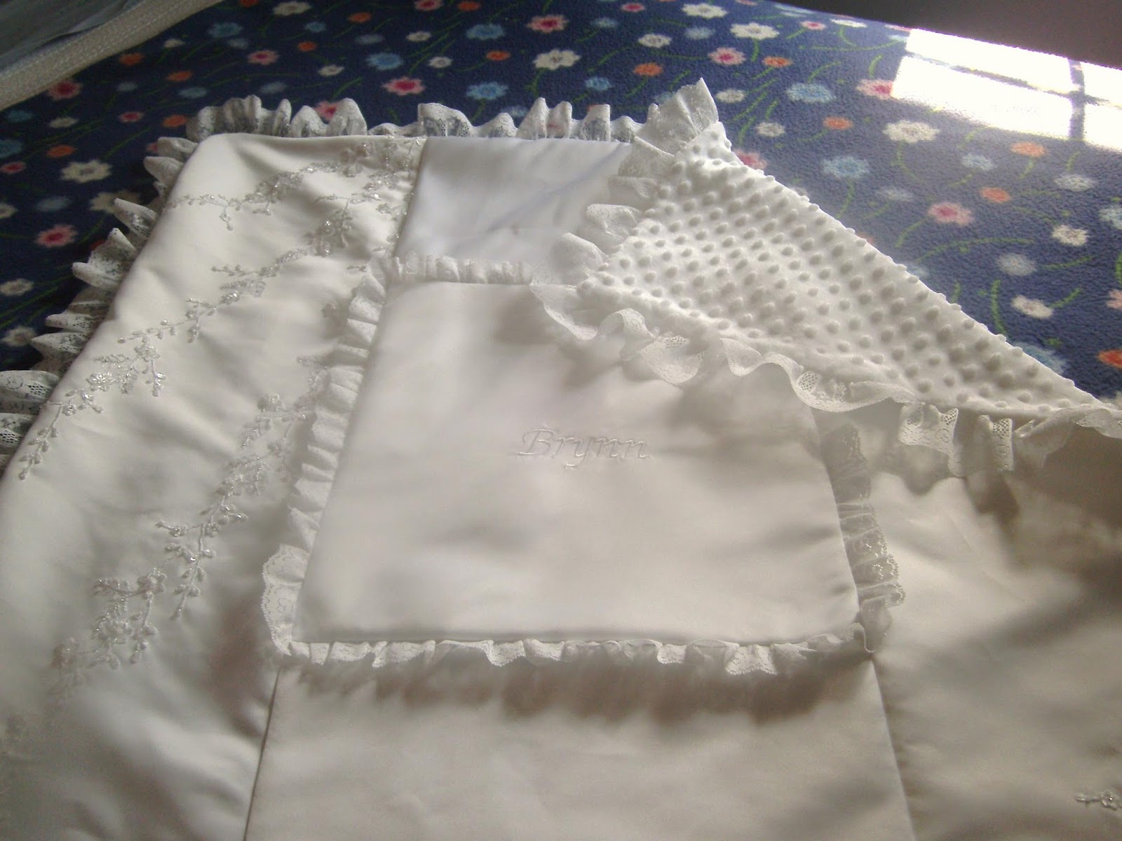 One of a Kind Creations Christening Blankets