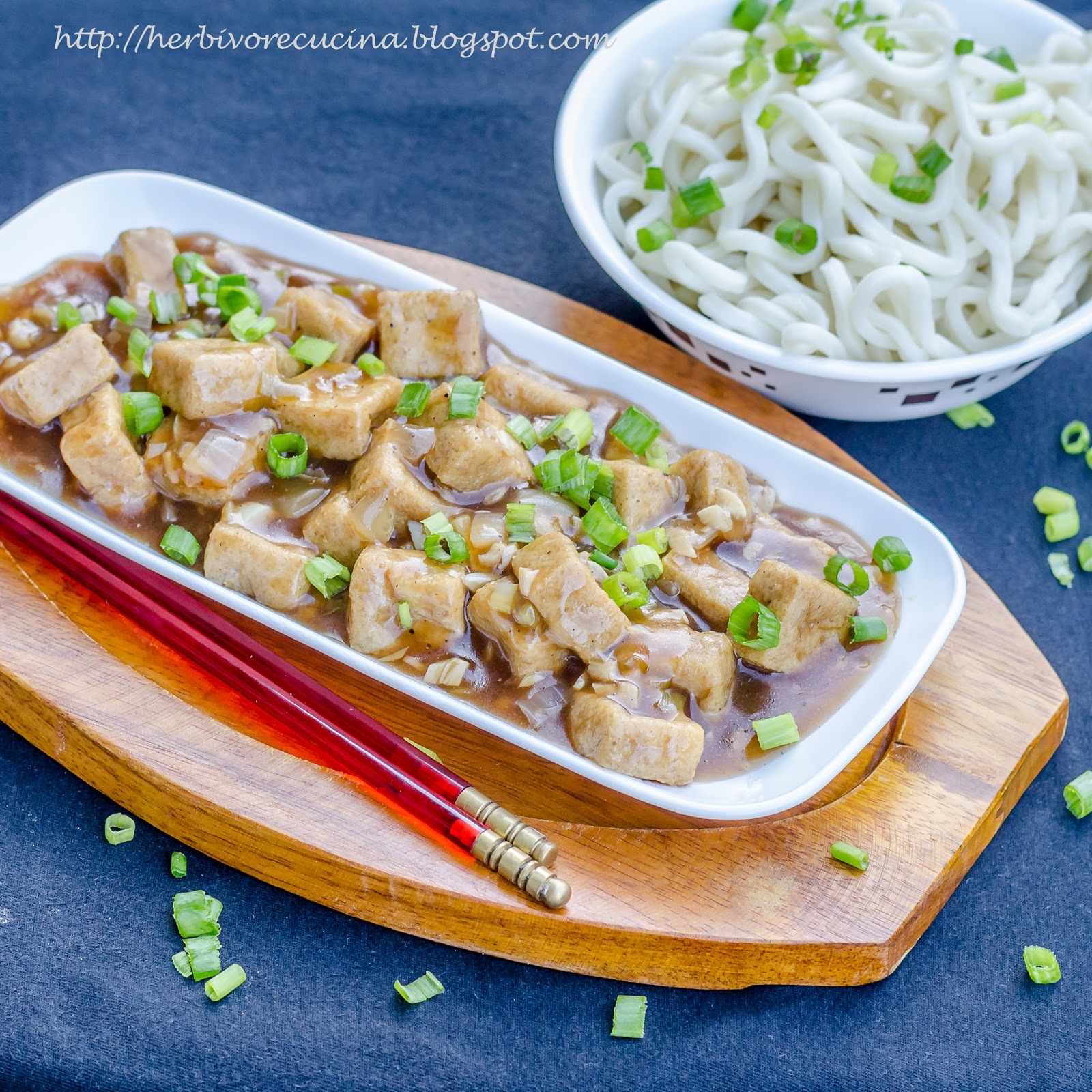 Herbivore Cucina Tofu Puffs in Manchurian Sauce