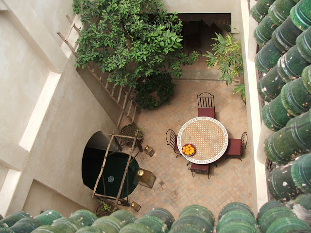 cortile interno riad Marrakech