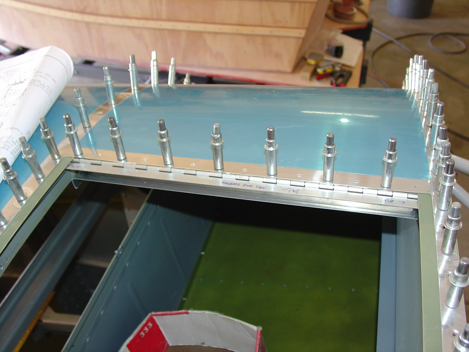Kirk's RV8 Build Baggage Door Continued and Fitted