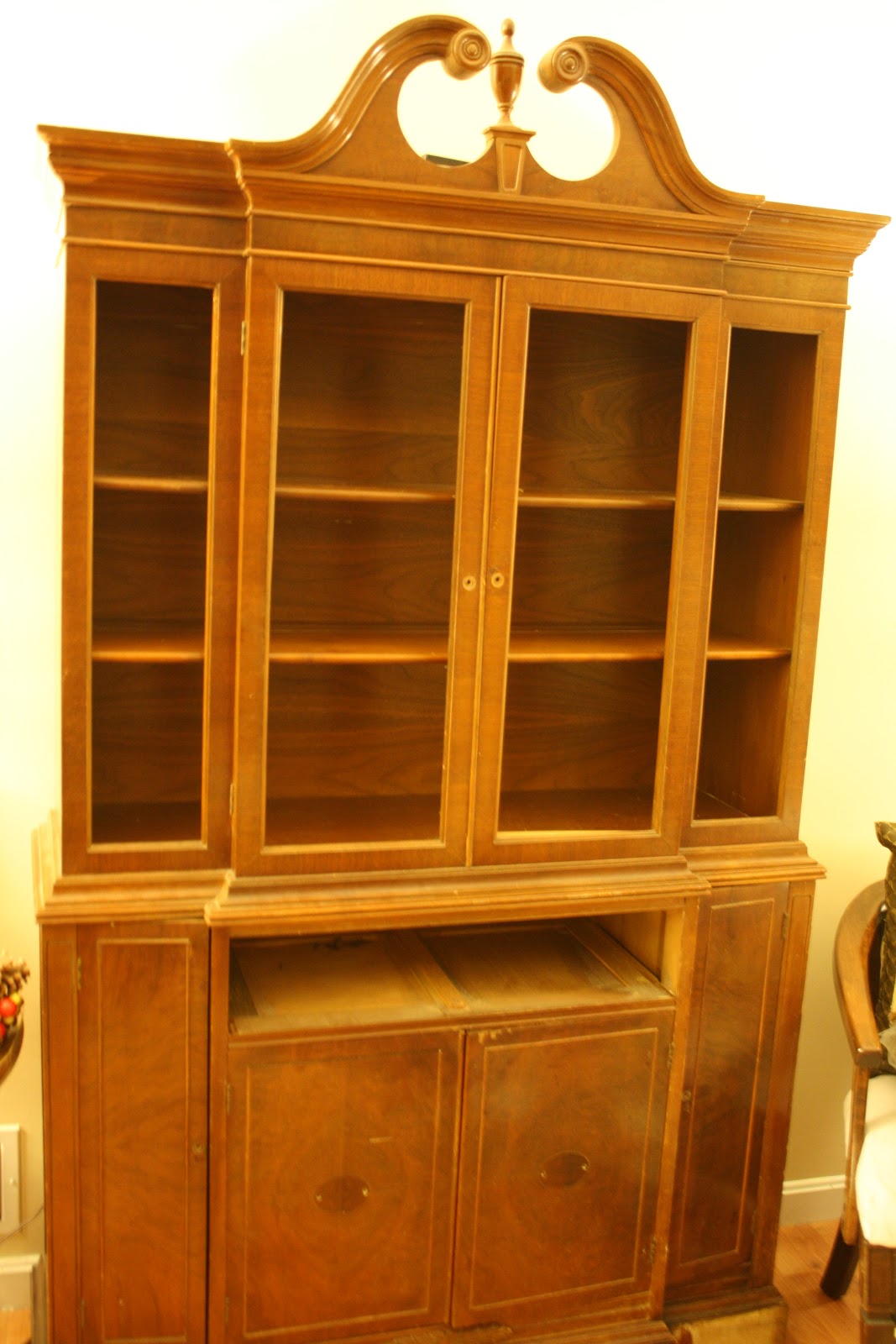 Living Room Updates Spray Painted China Makeover Made by Carli