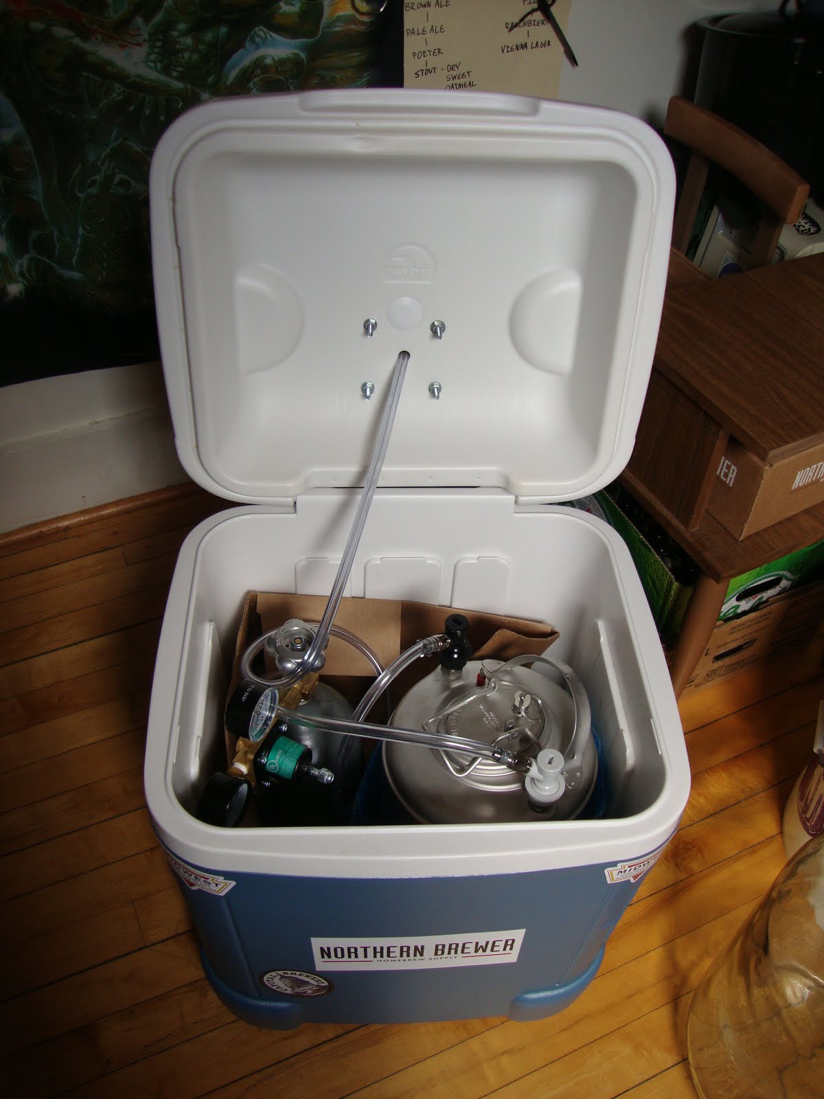 corny keg cooler