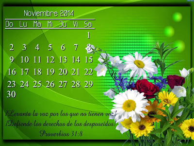 `*.¸.*✻    AQUÍ,  CALENDARIO  PARA  TODO  EL AÑO   *.¸.*✻  11+NOVIEMBRE