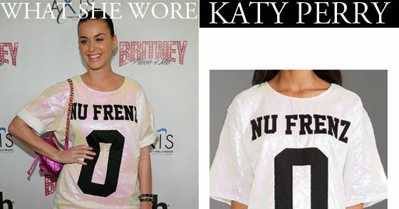 What She Wore Katy Perry In Sequined Printed Shirt Dress By Unif