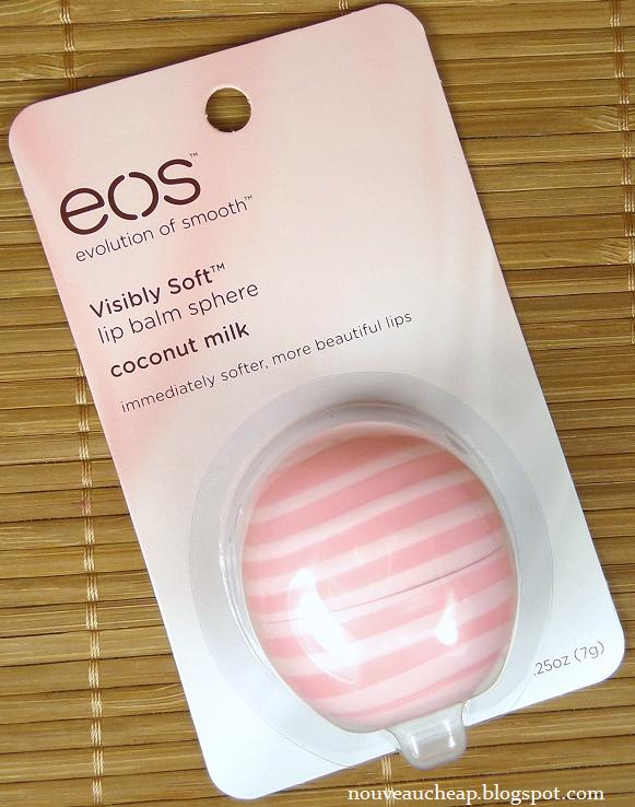 Review NEW eos Visibly Soft Lip Balm Sphere in Coconut Milk Nouveau