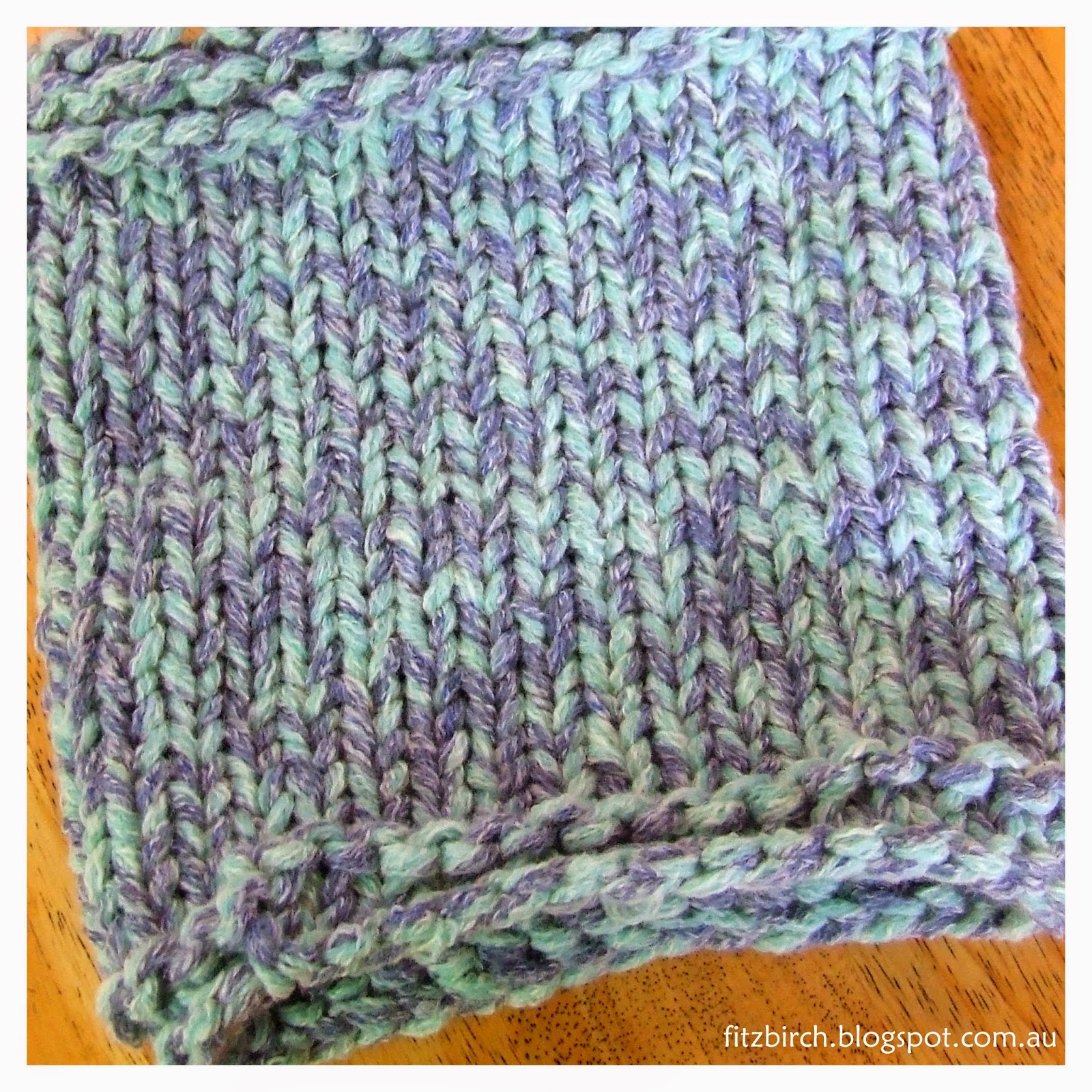 FitzBirch Crafts Loom Knit Denim Bag