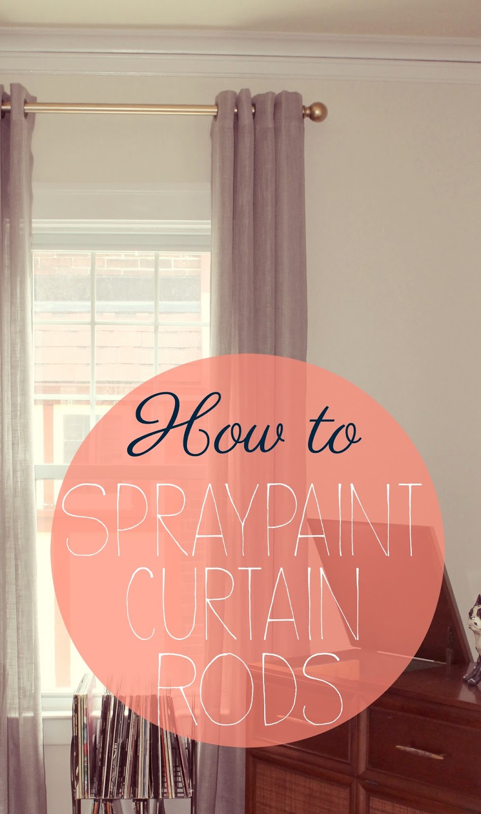 bloom how to spray painting curtain rods
