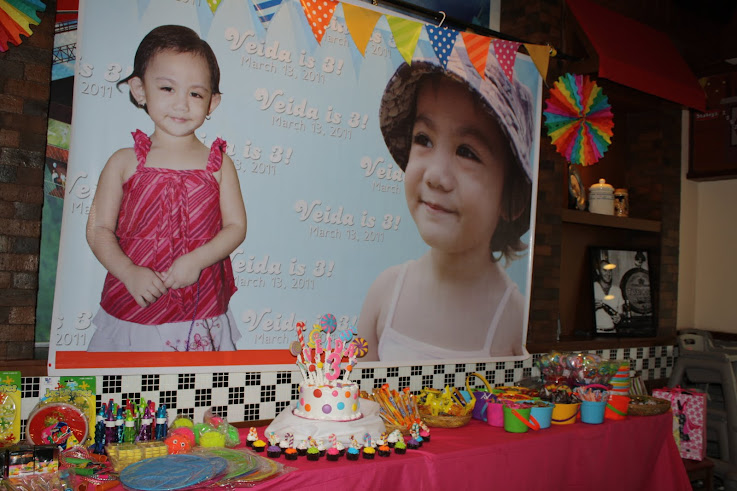 Party Decor - Veida's 3rd birthday party