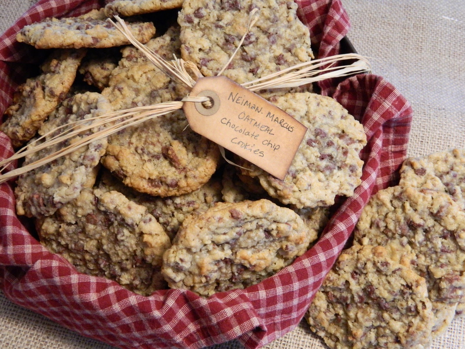 The Wednesday Baker NEIMAN MARCUS OATMEAL CHOCOLATE CHIP COOKIES