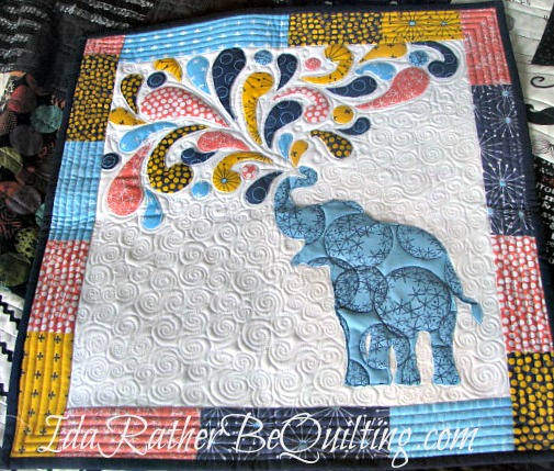 Ida Rather Be Quilting: Elephant Mini Finish