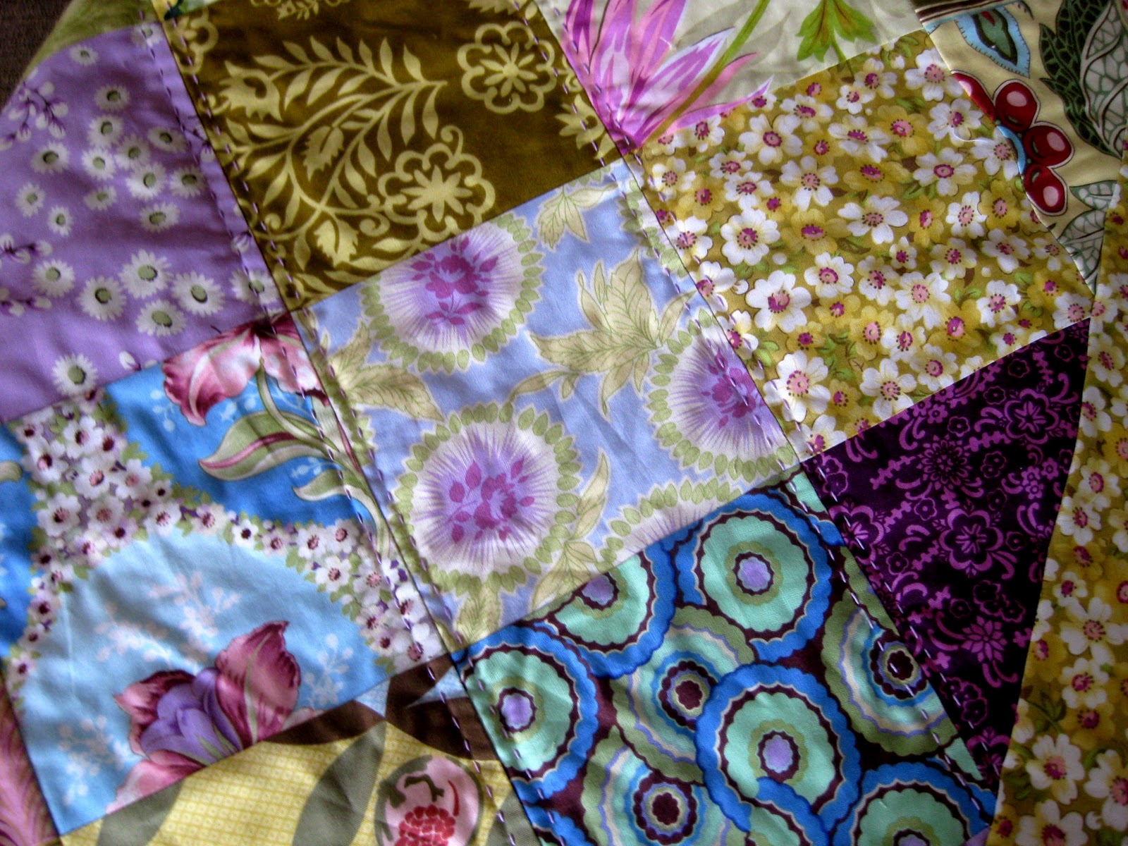 piecefullife more big stitch quilting