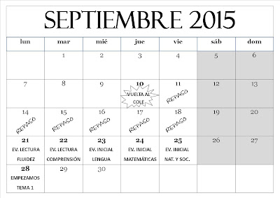 calendario de septiembre 2015