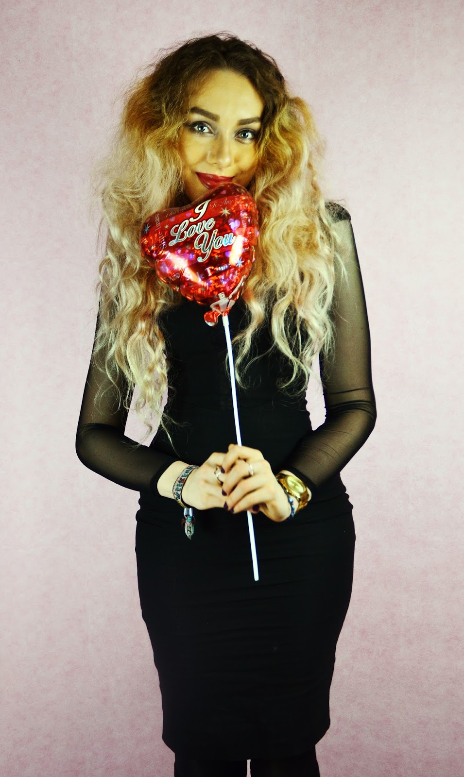 Valentines Day, Hybrid Haeley Mesh Sleeve Dress with Lace Detail Black, Stephi LaReine, UK Lifestyle Blog, 