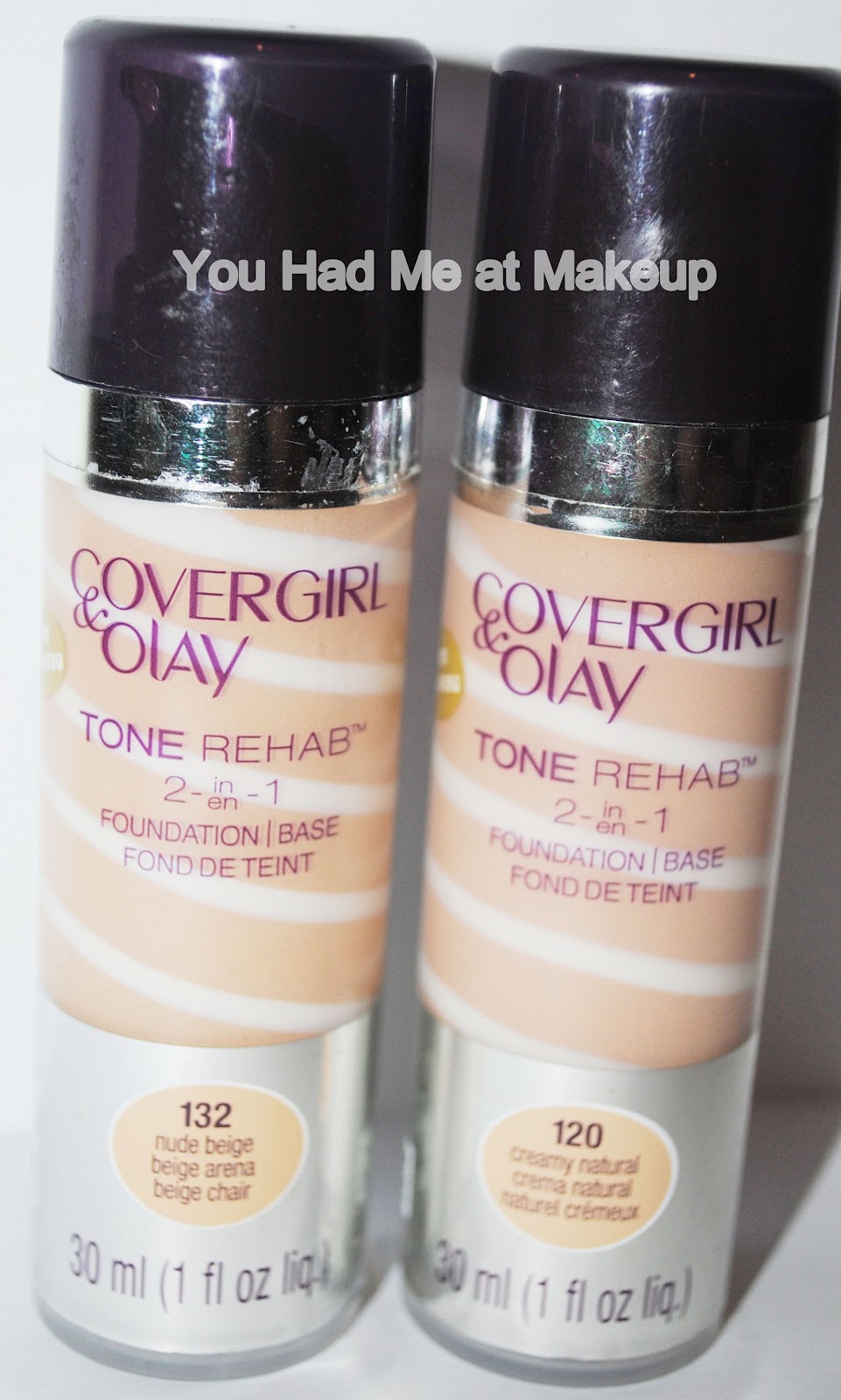 You Had Me at Makeup Covergirl + Olay Tone Rehab 2 in 1 Foundation