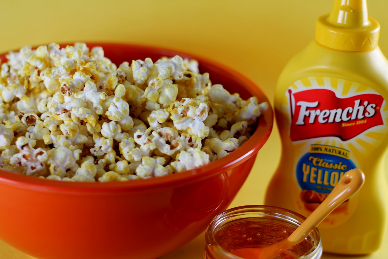 The Salted Spoon Popcorn Friday Honey Mustard Popcorn