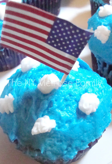 American flag cupcakes