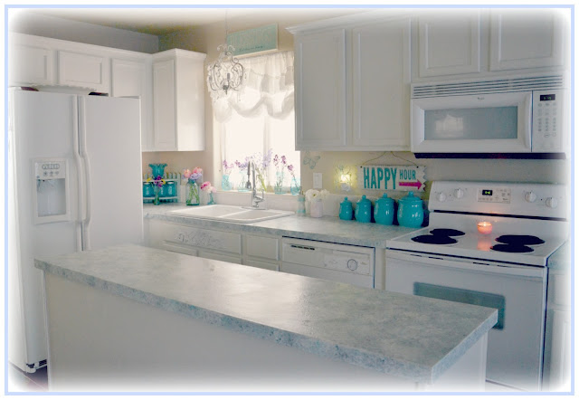 ... So Shabby - Shabby Chic: Giani Granite Countertop Paint One Year Later