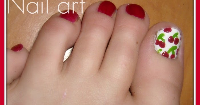 Cherry Nail Art on Toes - wide 6