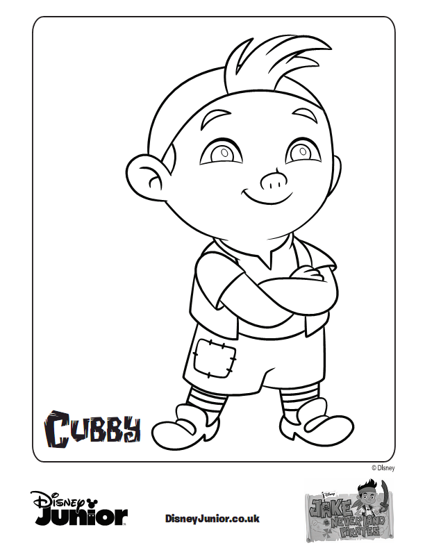 Dibujos de Jake y los Piratas de Nunca Jamás para colorear