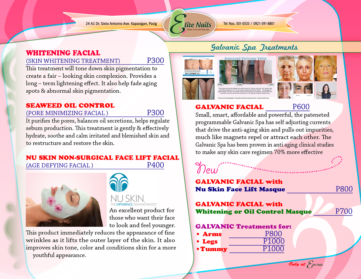 Facial Menu