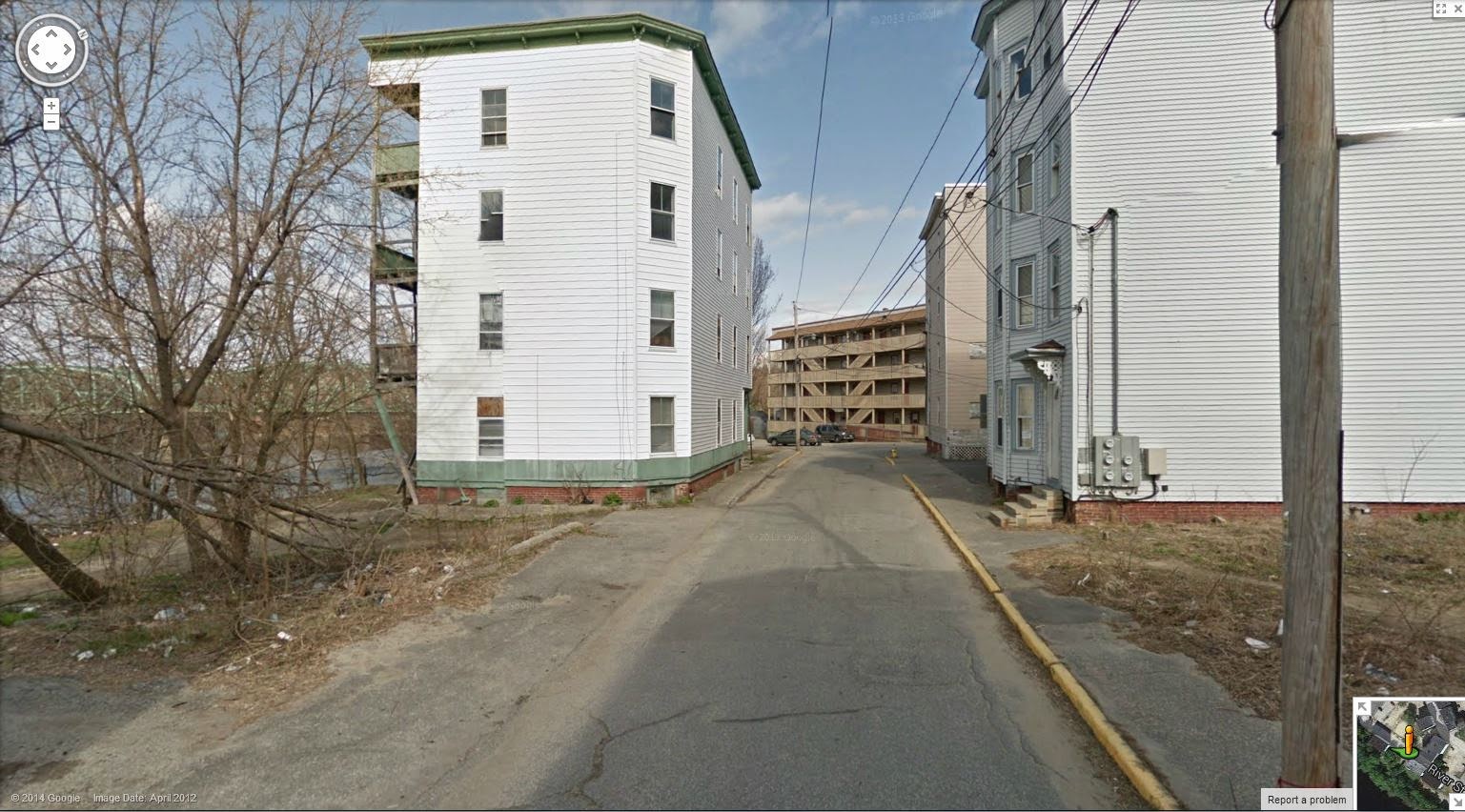 Favourite g. streetview In Lewiston, Maine, on River Street.