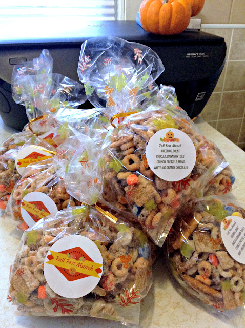 Fall Fest Munch / Monster Munch Cereal Party Mix Bagged