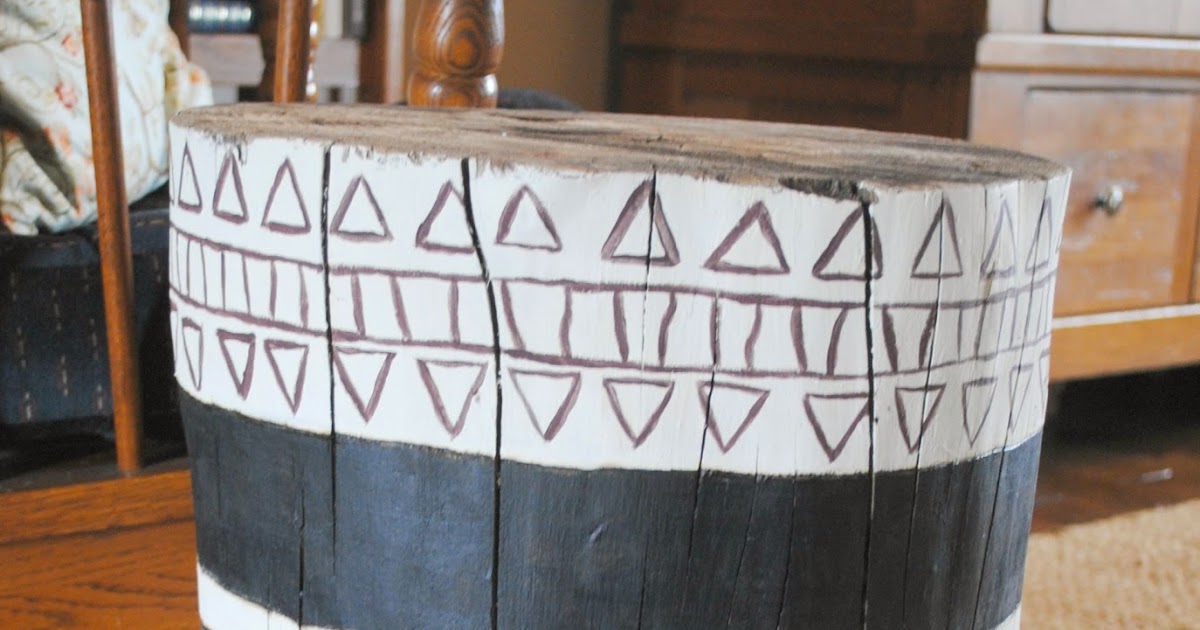 Irishman Acres Painted Tree Stump in 7 Easy steps