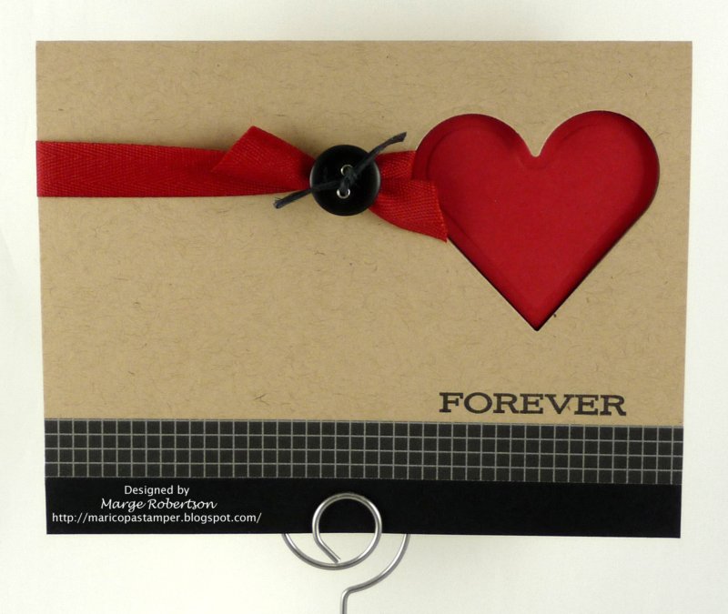 Papertrey & Pinterest: Masculine Valentine Card
