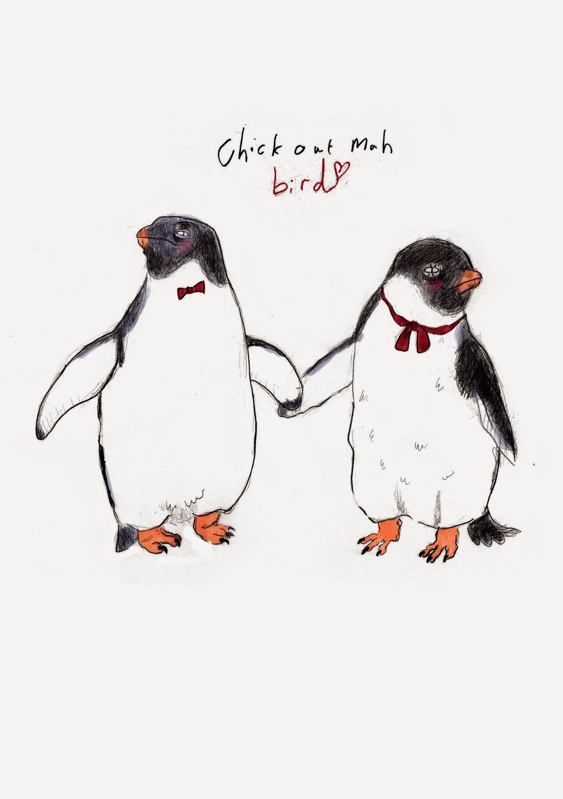 45+ Penguin Drawing With Colour Images
