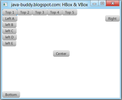JavaFX 2.0: HBox and VBox JavaFX 2.0: HBox and VBox