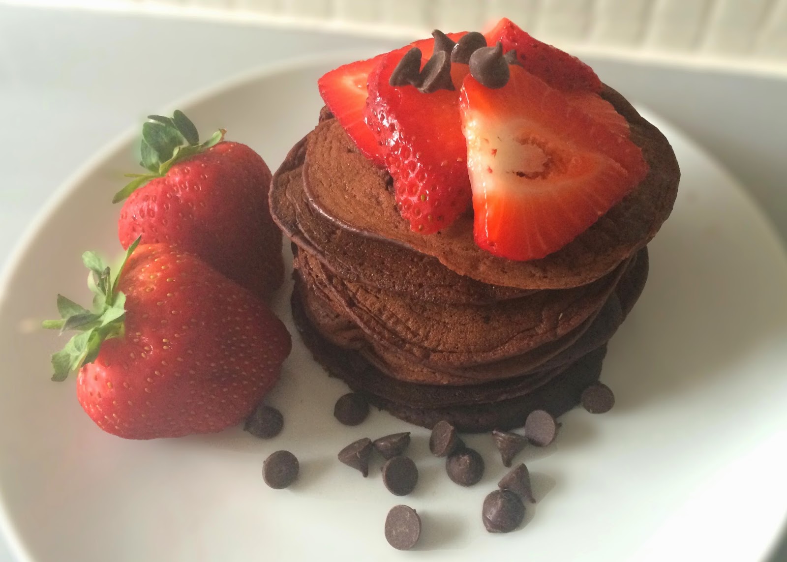 Food Healthy chocolate pancakes recipe flutter and sparkle