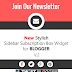 New Stylish Sidebar Subscription Box Widget For Blogger - V.2