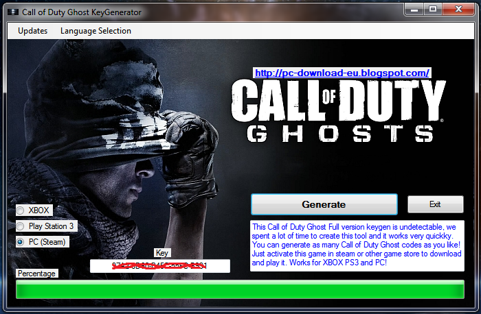 Call of Duty: Ghosts CRACK-ONLY [Skidrow] [Zertop] Key Generator