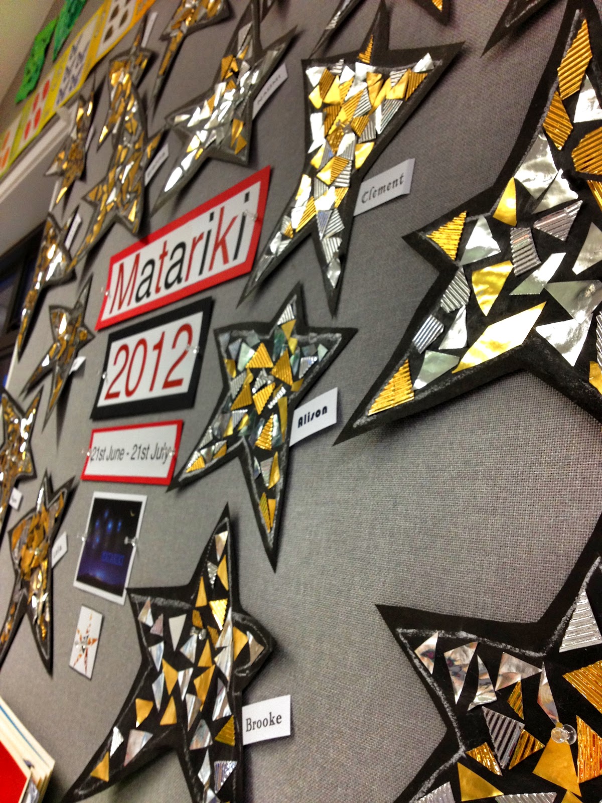 Room 8 Pinehill School: Matariki Art Work