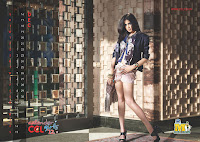 Kangana Ranaut in CCL 2012 Calendar
