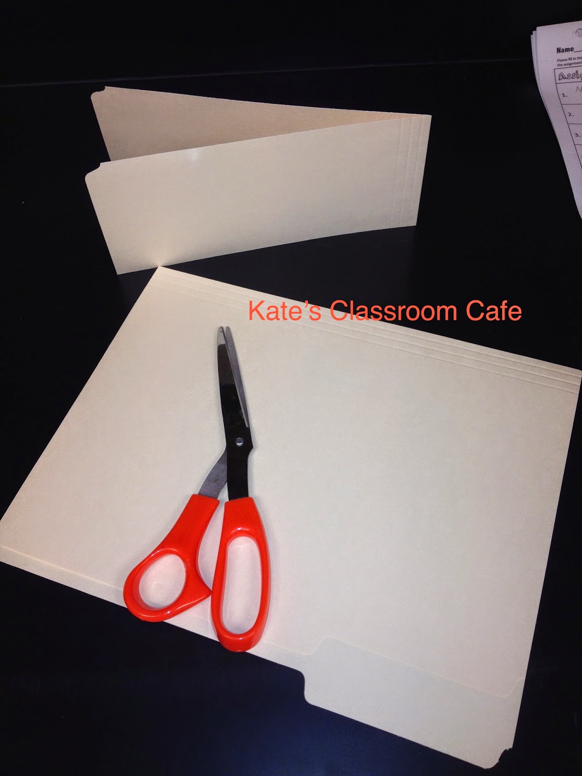 Kate's Science Classroom Cafe Organize Notebooks With File Folder