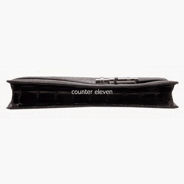 Counter 1:1: Handsewn Hermes Verrou Porosus Elan Clutch Counter 1:1