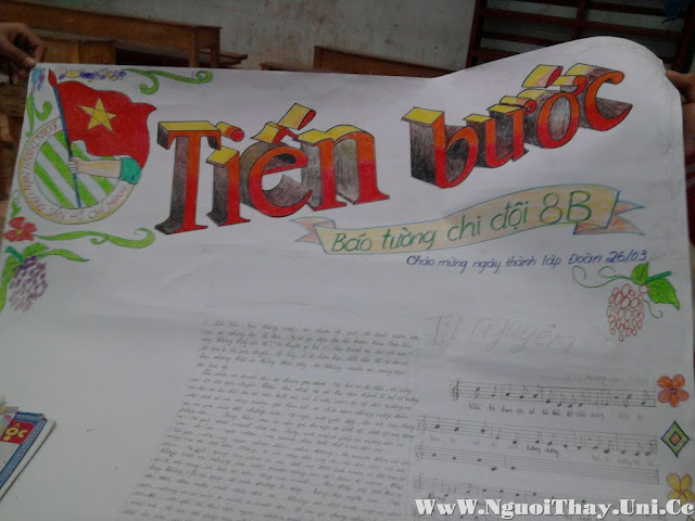 Dau+Bao+Tuong Mẫu báo tường đẹp nhất cho ngày 26-3
