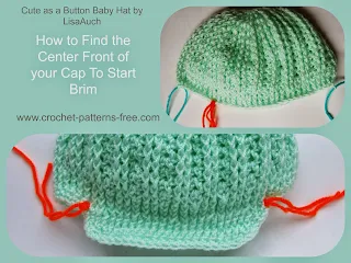 free crochet pattern boys brim hat-cap-crochet baby hat patterns free