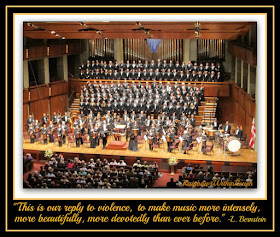 photo of: John F. Kennedy Center Opera + Orchestra with Bernstein Quote