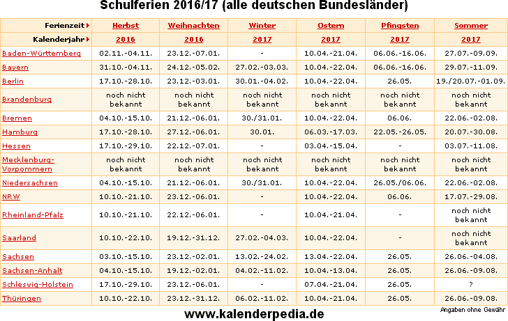 Ferien Feiertage Baden Württemberg 2017 Ferienkalender 