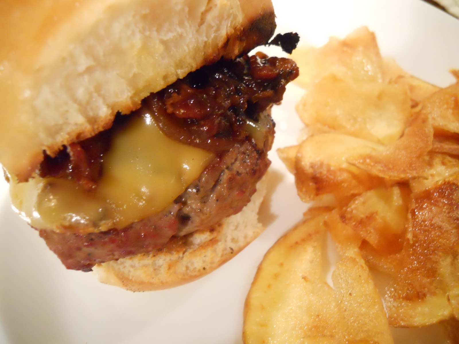 See Aimee Cook: Bacon Burgers with Bacon Onion Balsamic Jam