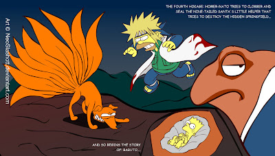 Homero Simpson al estilo Naruto Homero Simpson al estilo Naruto
