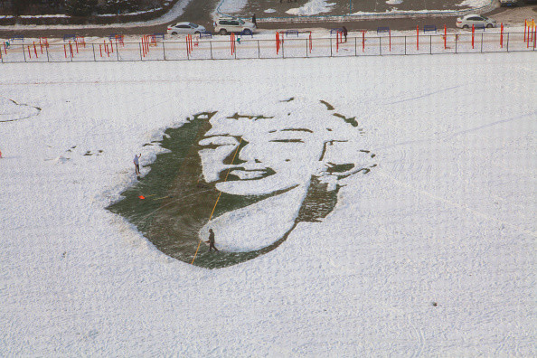 But from the air, you can tell that it's Marilyn Monroe! - What These People In China Made Out Of Snow Is Awesome But from the air, you can tell that it's Marilyn Monroe! - What These People In China Made Out Of Snow Is Awesome