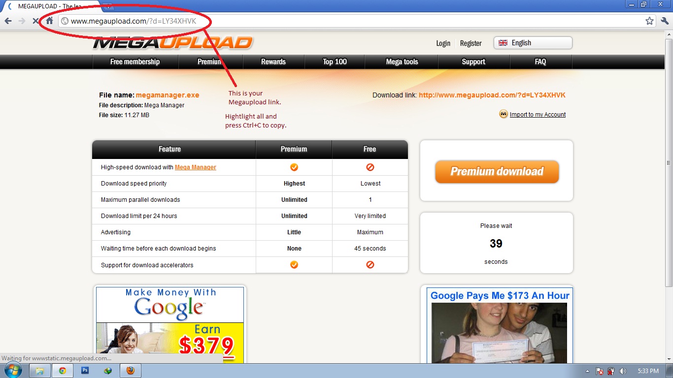Realm of Gamers Megaupload Premium Link Generator