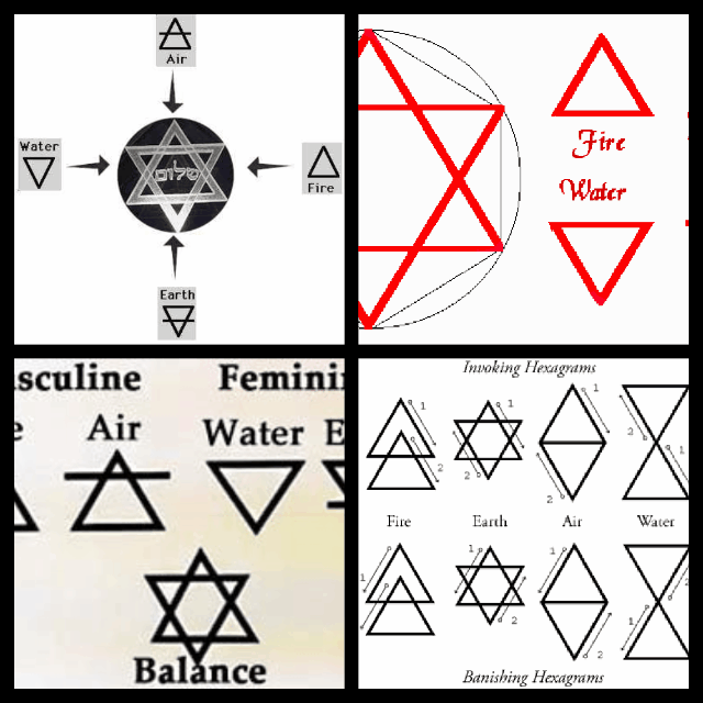 the cornerstone blue water red fire the star of david in black
